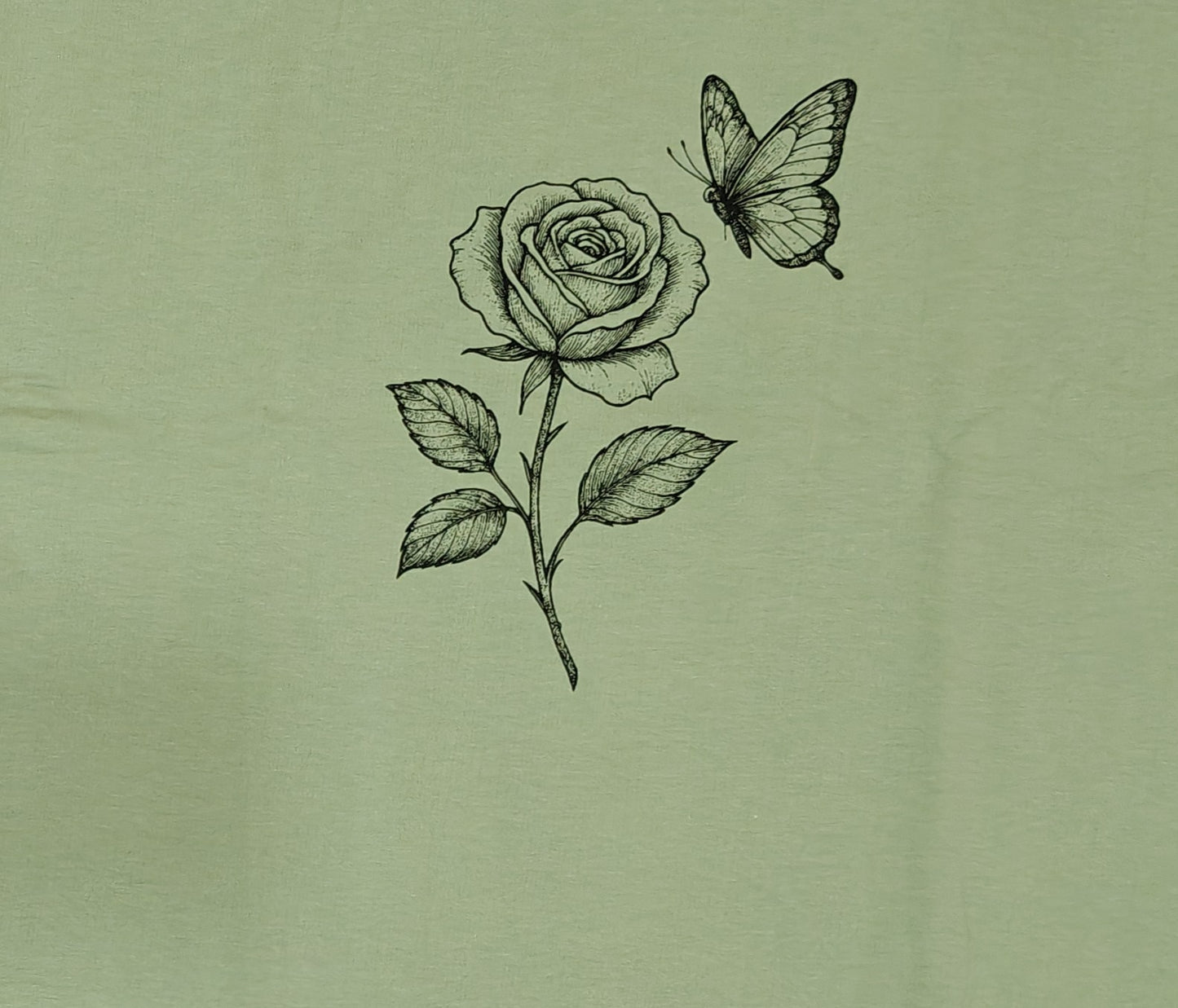 Minimal Aesthetic Green Oversized T-Shirt