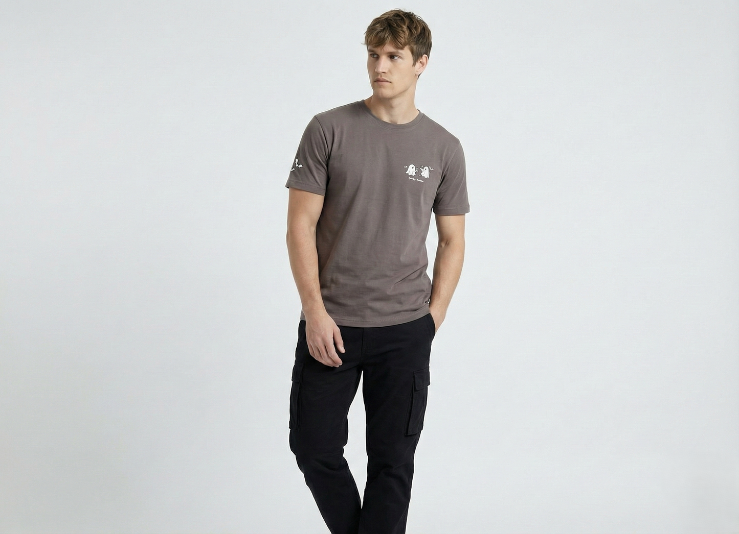 Men’s Muted Mauve Regular Fit T-Shirt – Minimal Street wear Essential