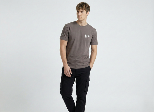 Men’s Muted Mauve Regular Fit T-Shirt – Minimal Street wear Essential